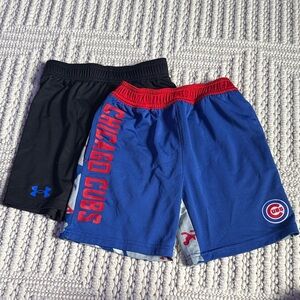 Under Armour Black and Blue Kids Shorts Set